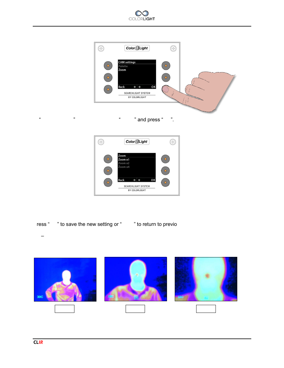 2 zoom | Colorlight CLIR User Manual | Page 15 / 20