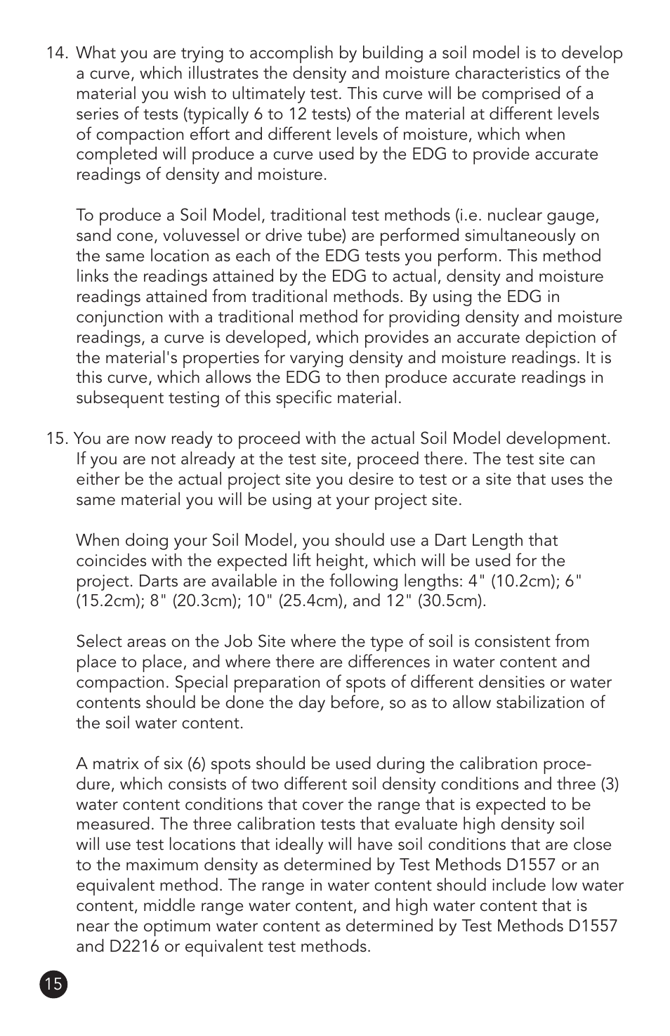 Humboldt H-4114SD.3F Electrical Density Gauge User Manual | Page 18 / 44