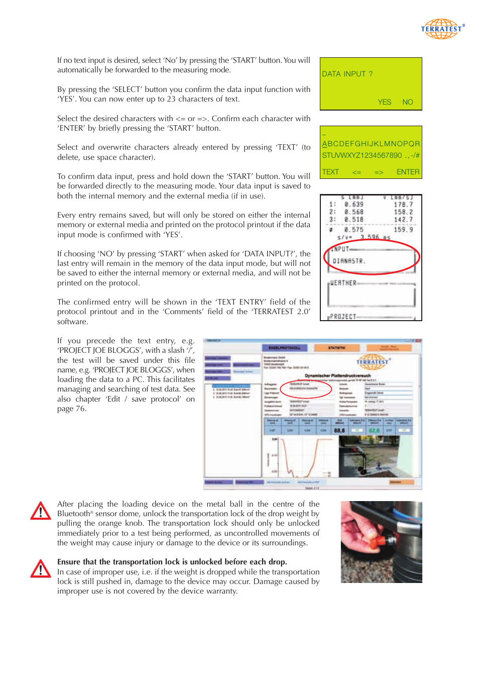 Humboldt 5000 BLU Light Weight Deflectometer User Manual | Page 39 / 96