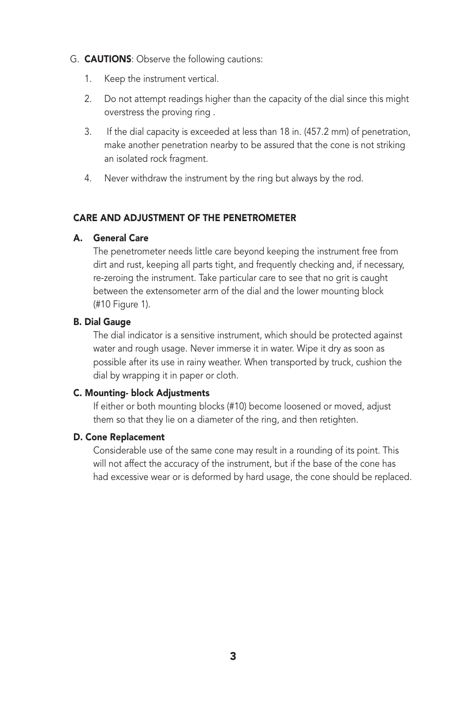 Humboldt H-4120HA Corps of Engineers Cone Penetrometer User Manual | Page 3 / 8
