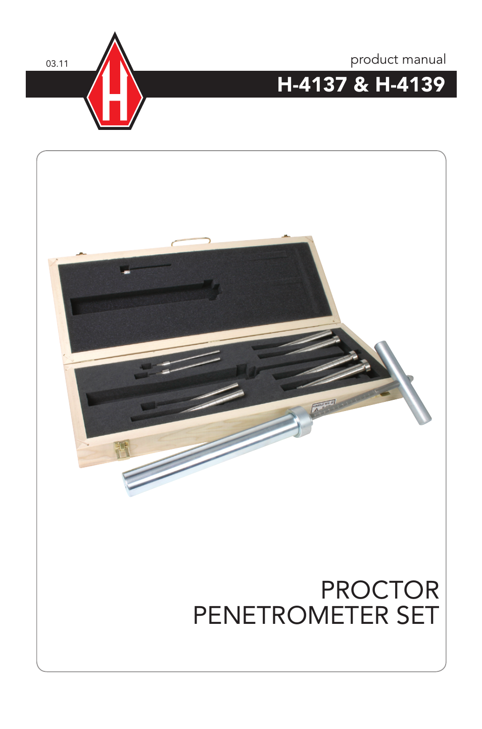Humboldt H-4139 Proctor Penetrometer Set User Manual | 4 pages