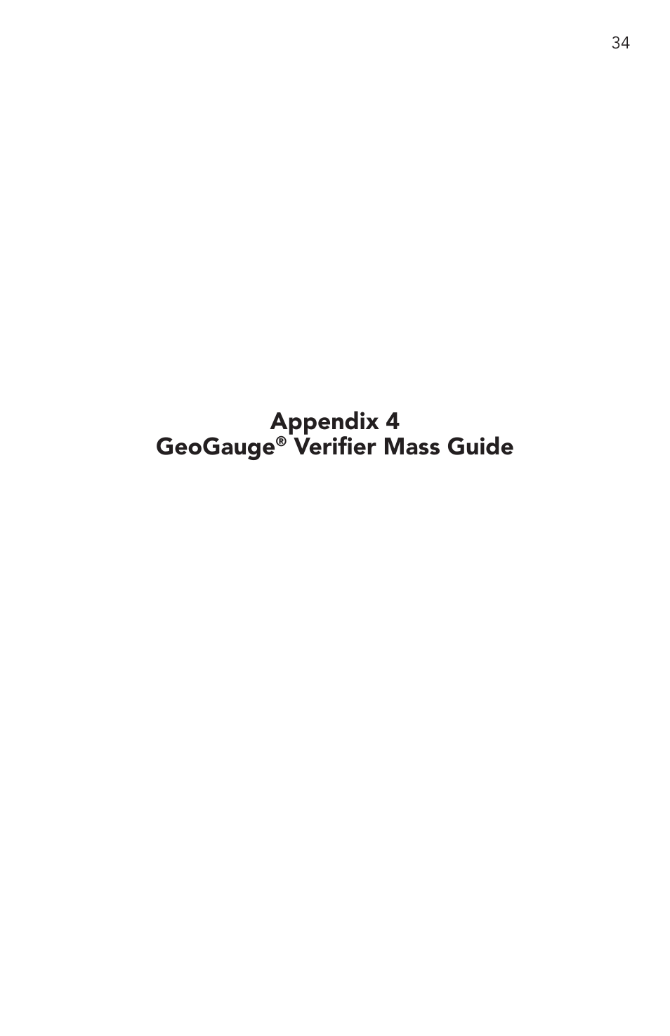 Appendix 4: geogauge verifier mass guide, Appendix 4 geogauge, Verifier mass guide | Humboldt H-4140 GeoGauge User Manual | Page 34 / 42