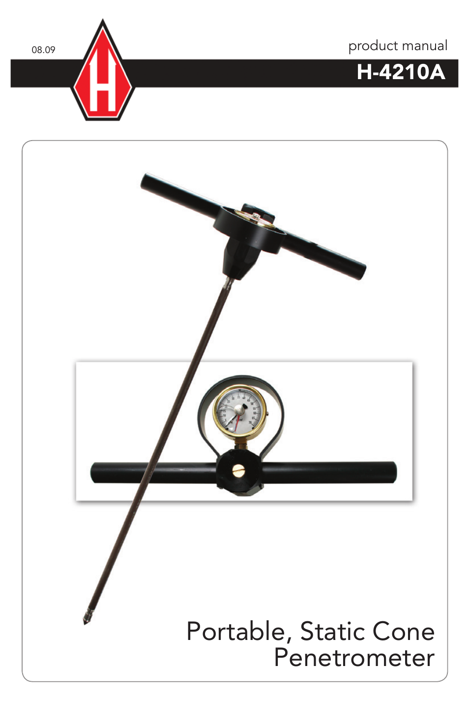 Humboldt H-4210A Portable, Static Cone Penetrometer User Manual | 8 pages