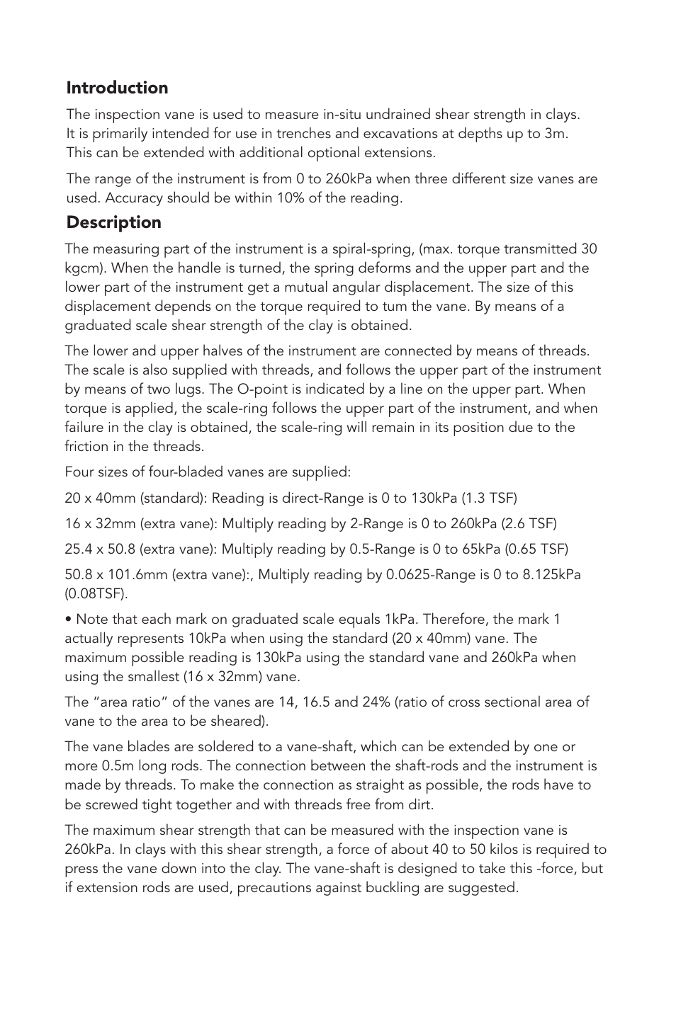 Humboldt H-4227 Vane Inspection Kit User Manual | Page 2 / 4