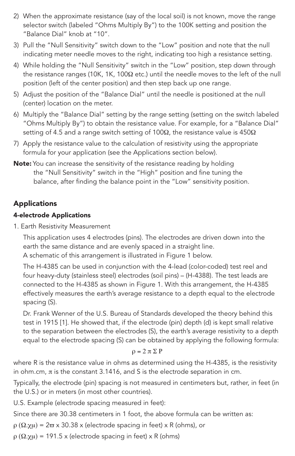 Humboldt H-4385 Resistivity Meter User Manual | Page 4 / 12