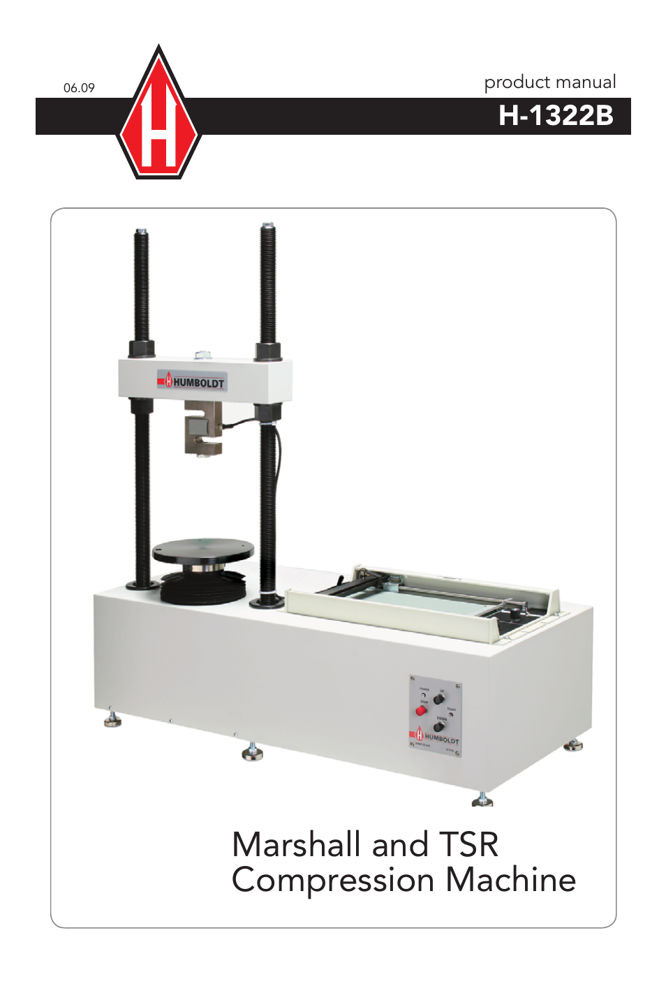 Humboldt H-1322B Marshall and TSR Compression Machine User Manual | 12 pages