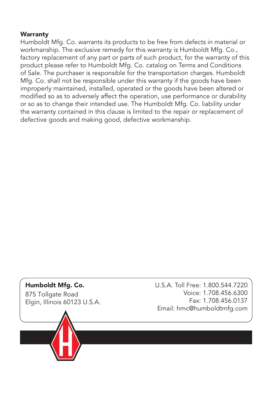 Humboldt H-1322B Marshall and TSR Compression Machine User Manual | Page 12 / 12