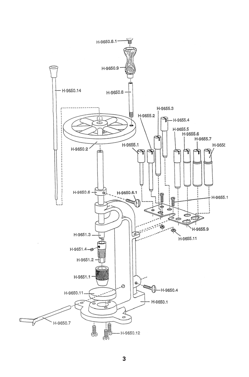 Humboldt H-9650 Cork Borer User Manual | Page 3 / 4