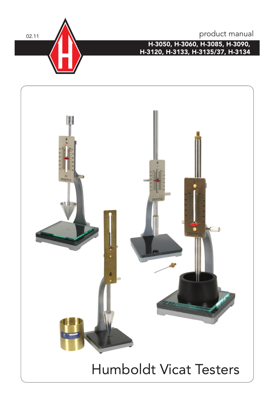 Humboldt H-3135/37 Humboldt Vicat Tester User Manual | 8 pages