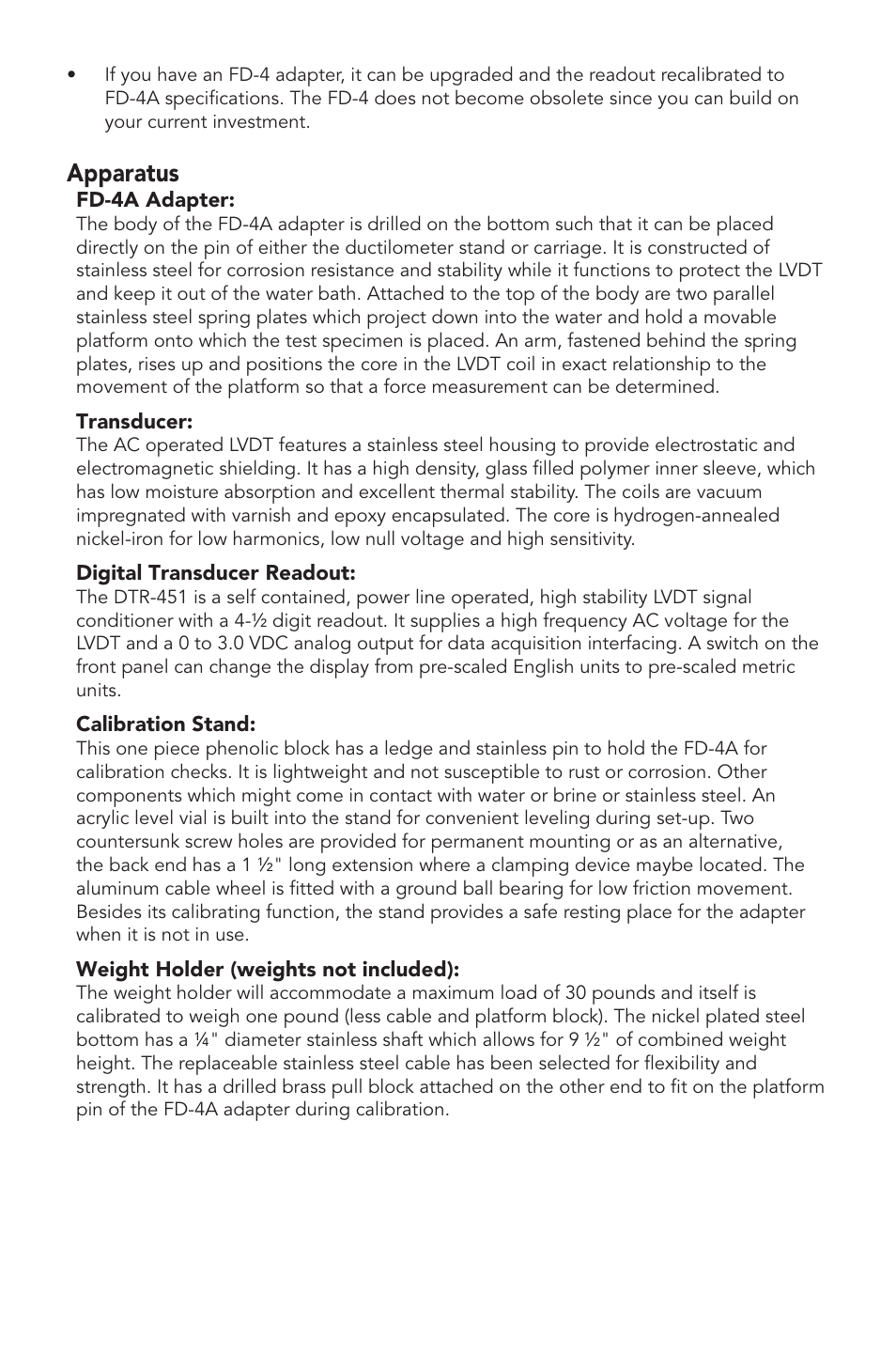 Apparatus | Humboldt H-1021 Force Determination Adapter User Manual | Page 4 / 12