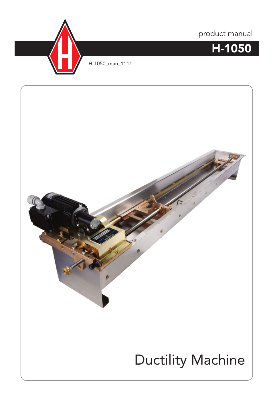 Humboldt H-1050 Ductility Machine User Manual | 8 pages