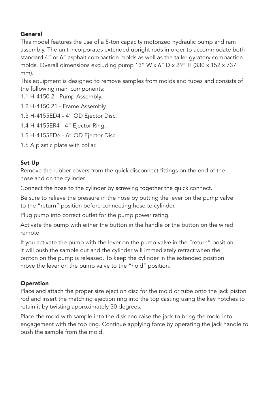 Humboldt H-1355 Motorized Sample Ejector User Manual | Page 2 / 4