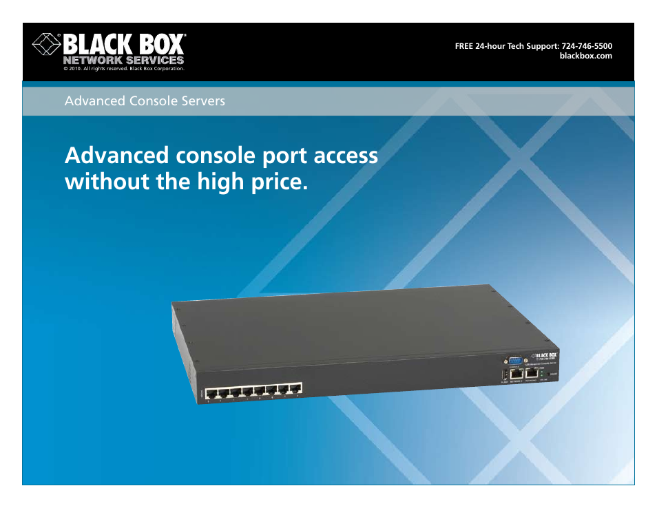 Black Box Advanced Console s 27070 User Manual | 4 pages
