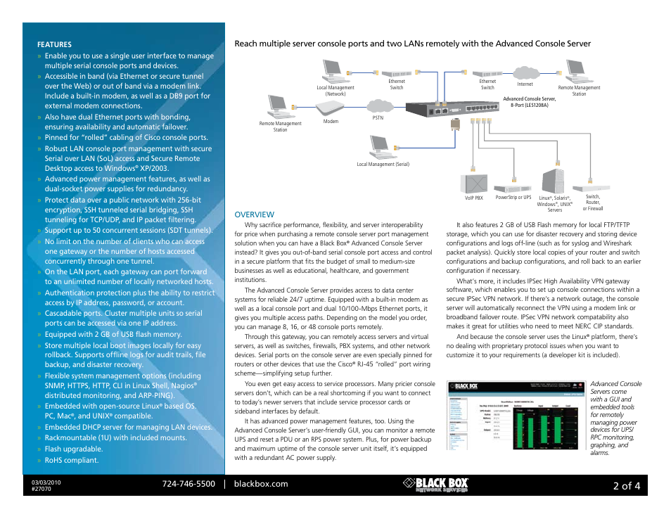 Black box, Diagram format rule size: 0.013, 2 of 4 | Black Box Advanced Console s 27070 User Manual | Page 2 / 4
