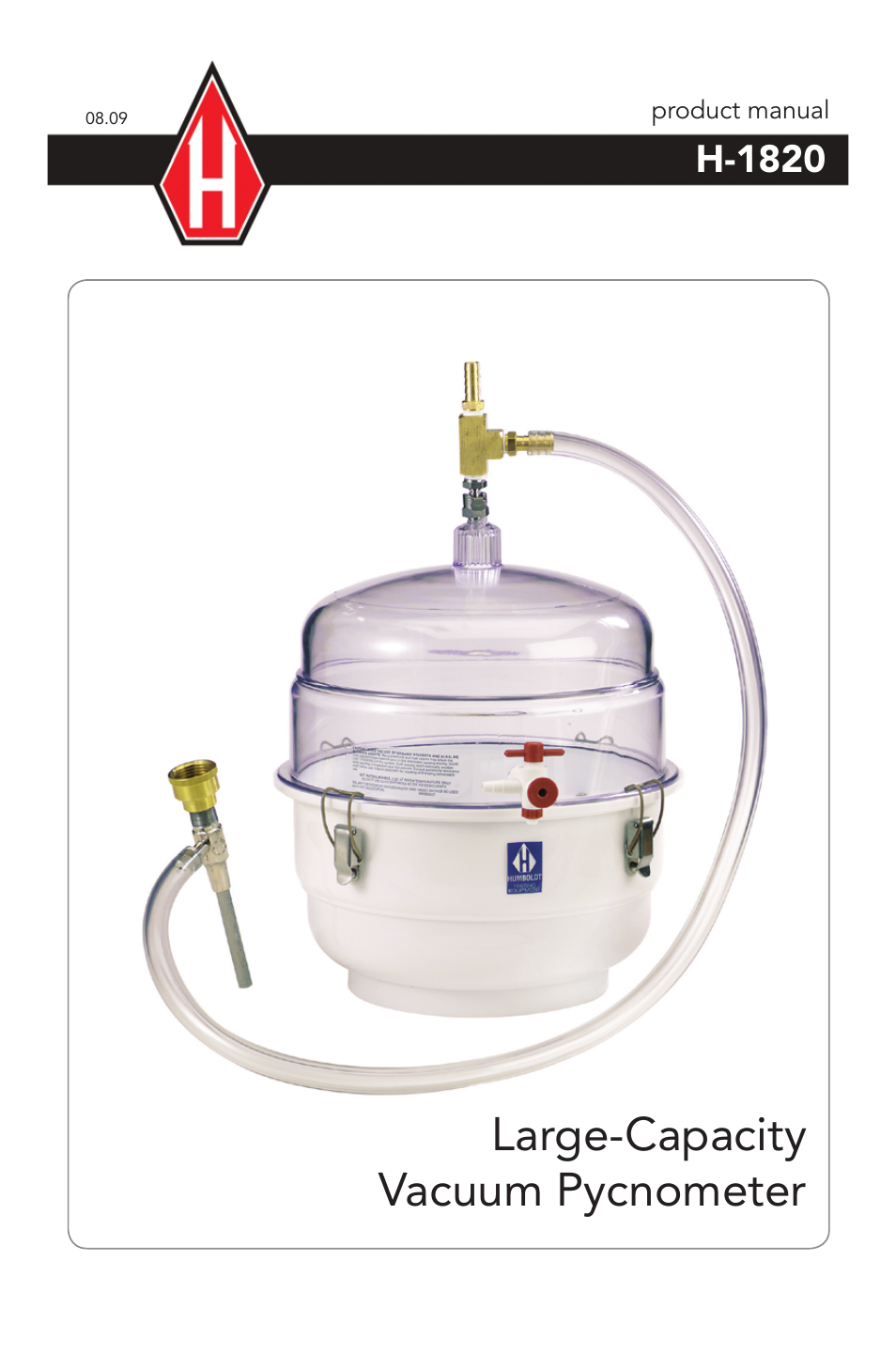 Humboldt H-1820 Large-Capacity Vacuum Pycnometer User Manual | 8 pages