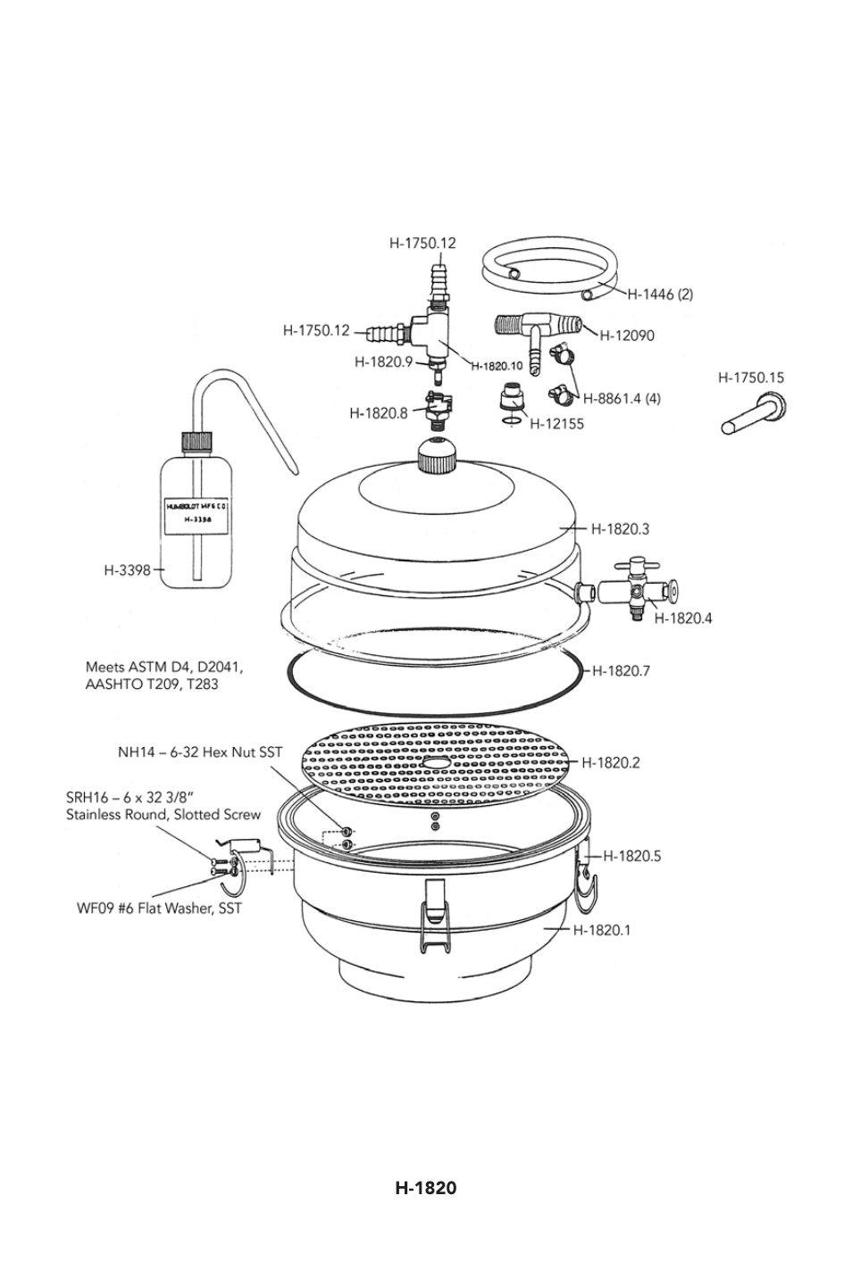 Humboldt H-1820 Large-Capacity Vacuum Pycnometer User Manual | Page 5 / 8
