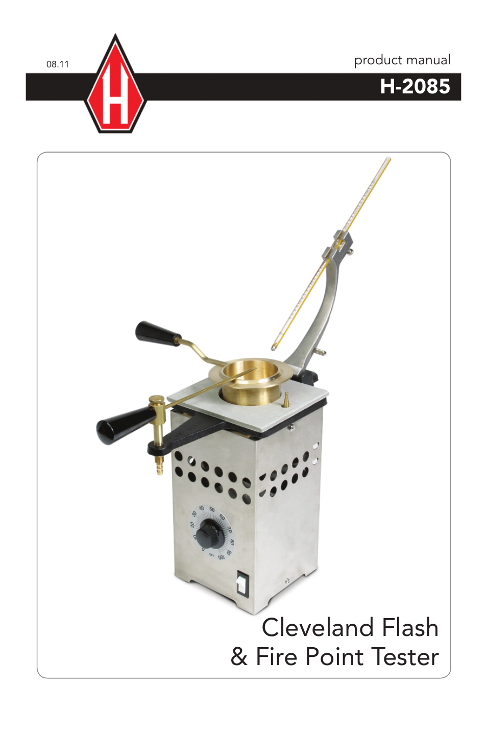 Humboldt H-2085 Cleveland Flash & Fire Point Tester User Manual | 8 pages