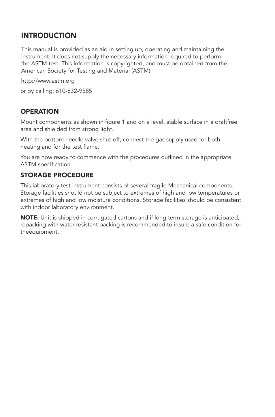 Introduction | Humboldt H-2095 Cleveland Flash & Fire Point Tester User Manual | Page 2 / 4