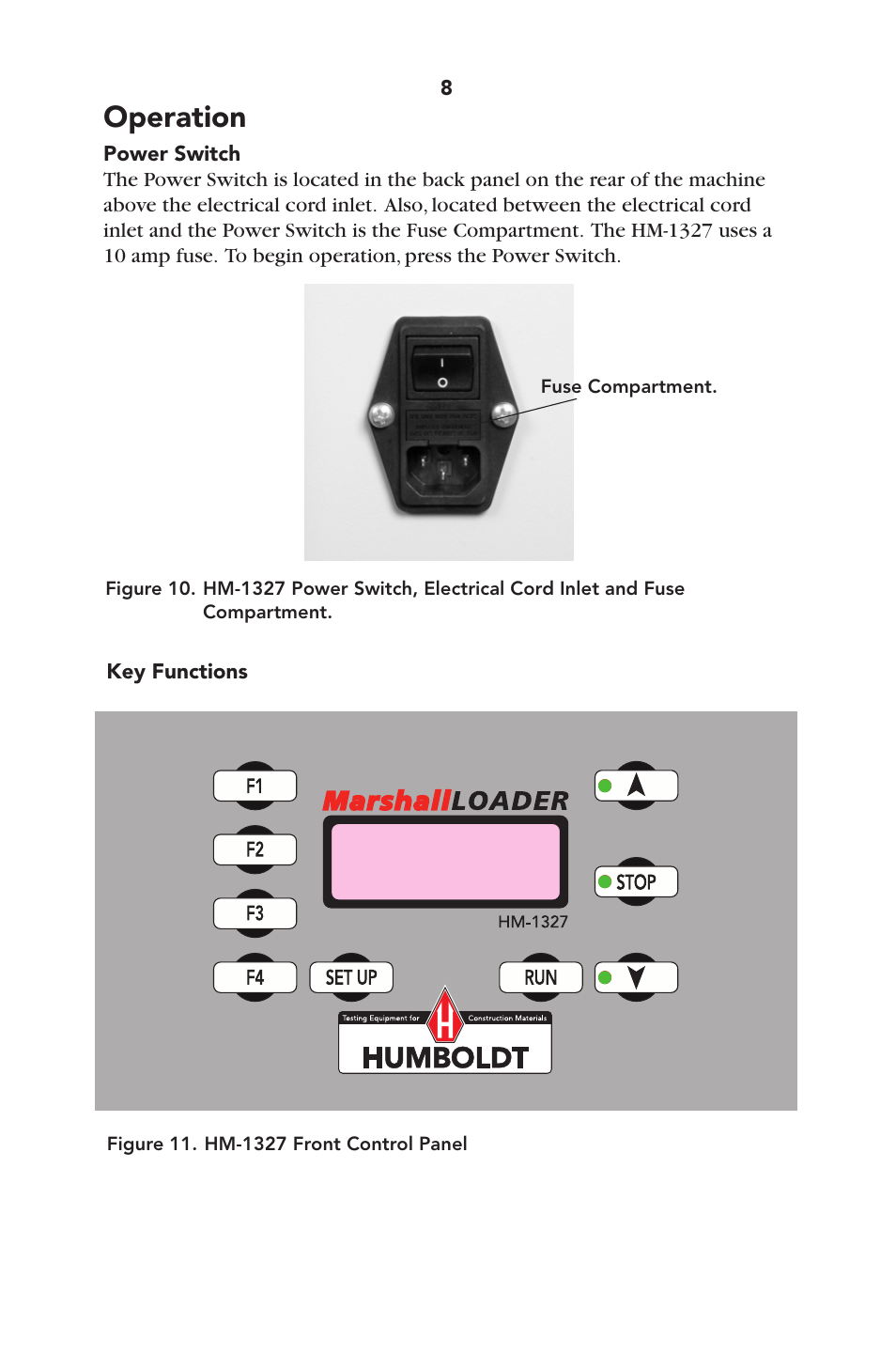 Operation | Humboldt HM-1327 Humboldt Marshall/TSR Loader User Manual | Page 11 / 32