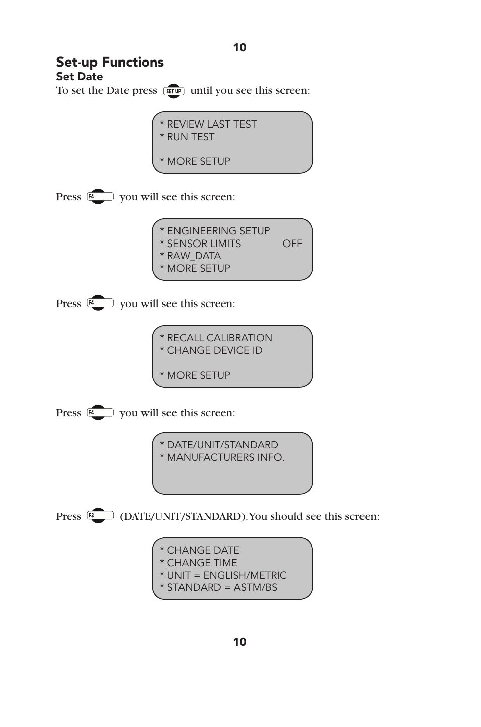 Set-up functions | Humboldt HM-1327 Humboldt Marshall/TSR Loader User Manual | Page 13 / 32