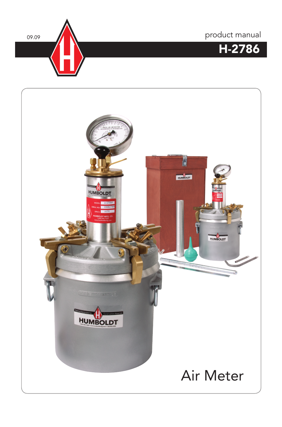 Humboldt H-2786 Air Meter User Manual | 8 pages