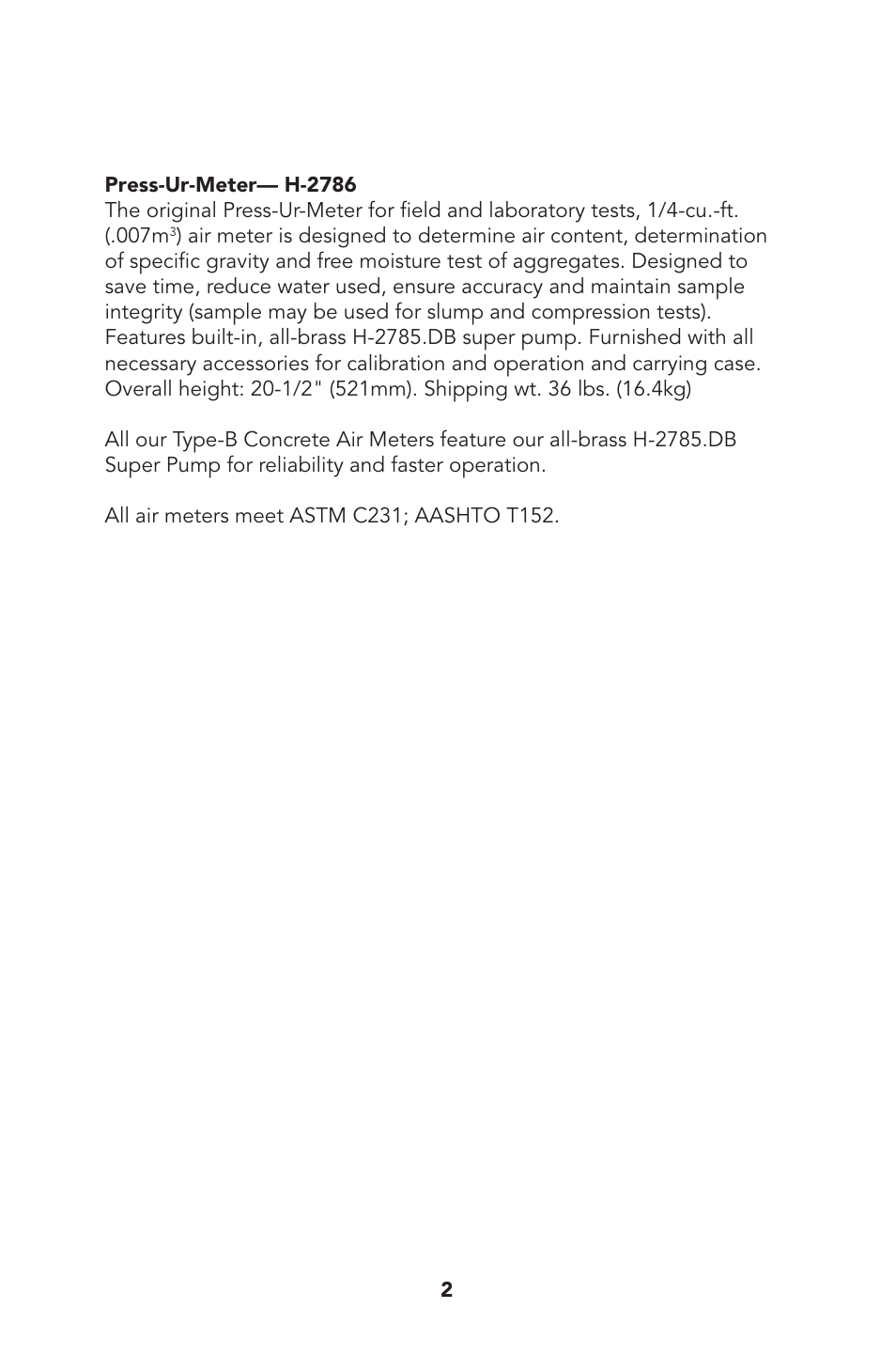 Humboldt H-2786 Air Meter User Manual | Page 3 / 8