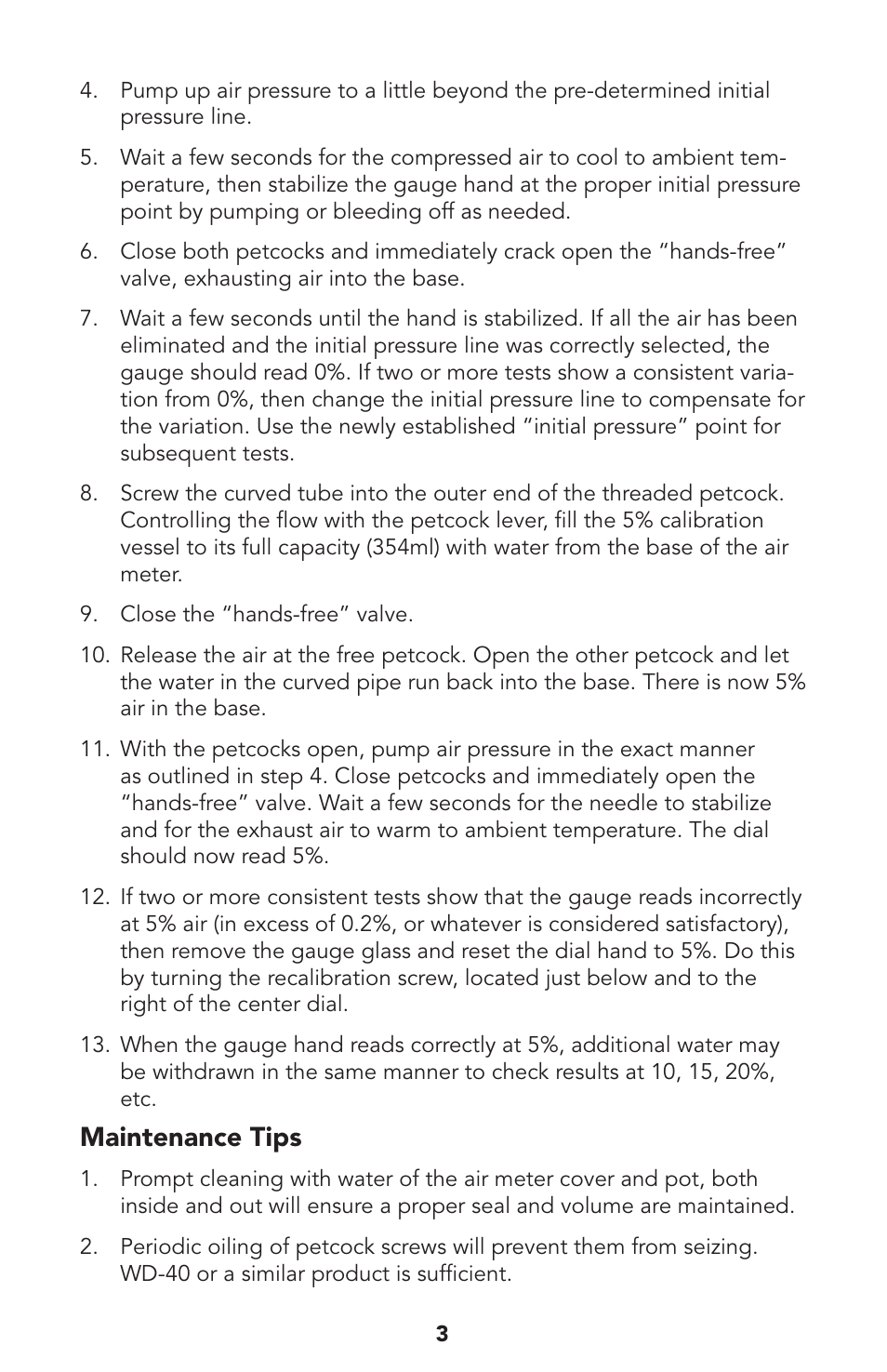 Maintenance tips | Humboldt H-2786C Air Meter User Manual | Page 4 / 8