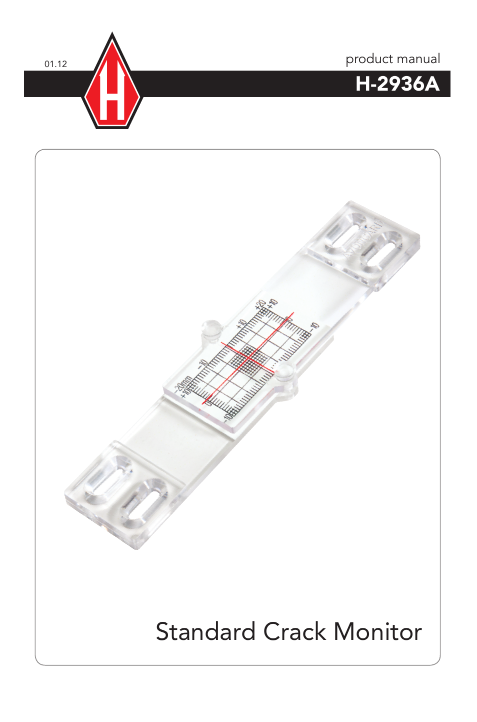 Humboldt H-2936A Standard Crack Monitor User Manual | 4 pages