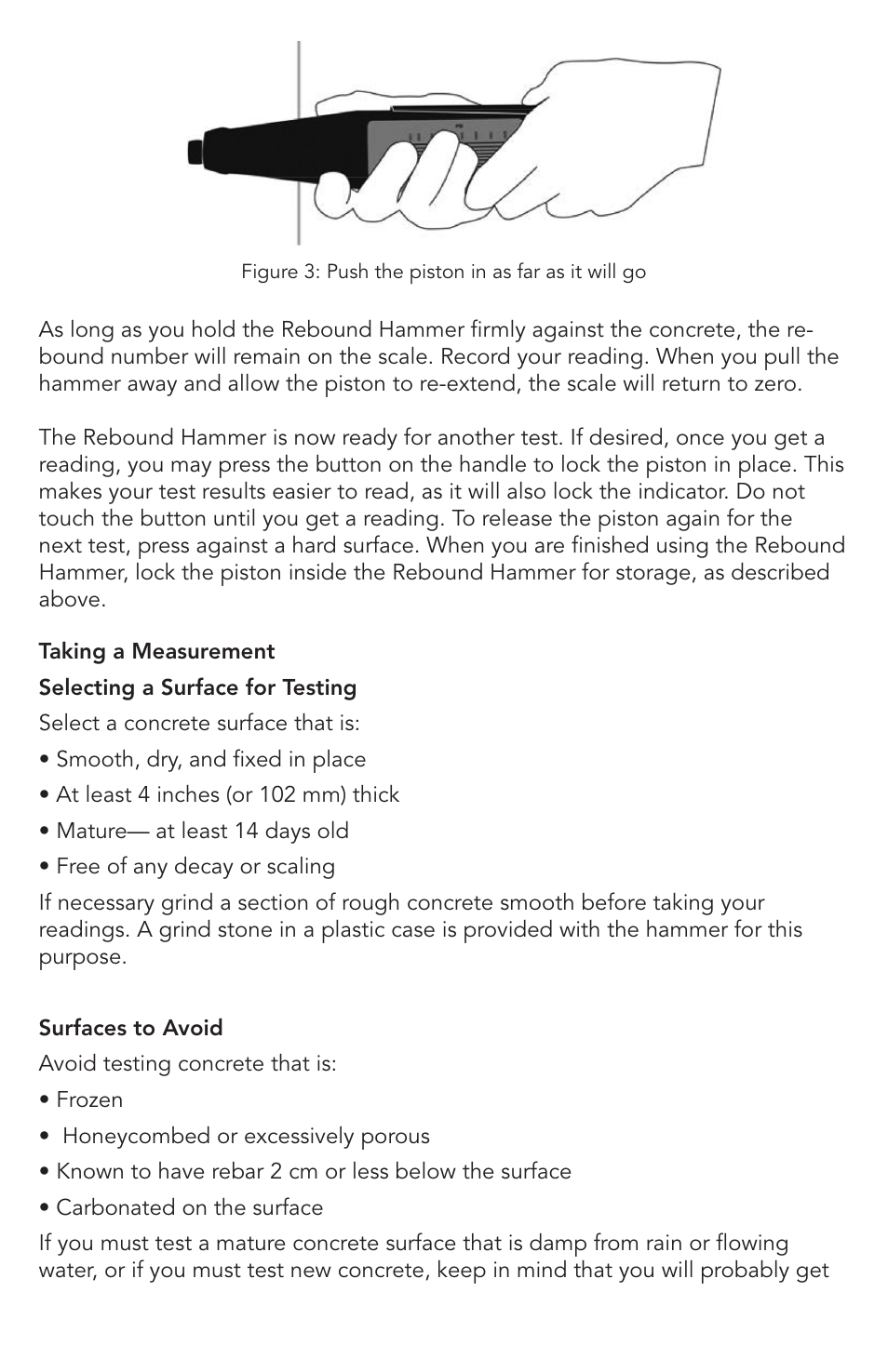 Humboldt H-2987 Concrete Rebound Hammer User Manual | Page 3 / 8