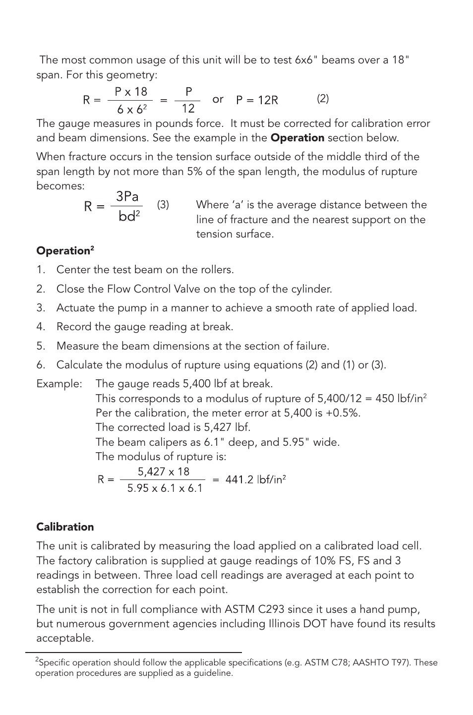 Humboldt H-3033A Concrete Beam Tester User Manual | Page 10 / 12