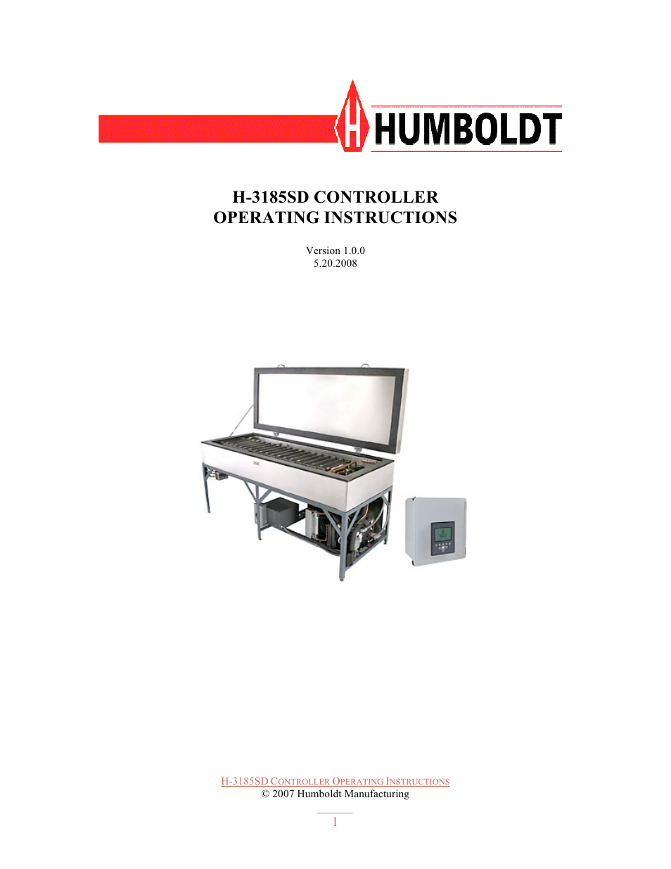 Humboldt H-3185SD CONTROLLER User Manual | 13 pages