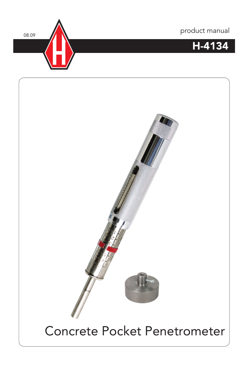 Humboldt H-4134 Concrete Pocket Penetrometer User Manual | 4 pages