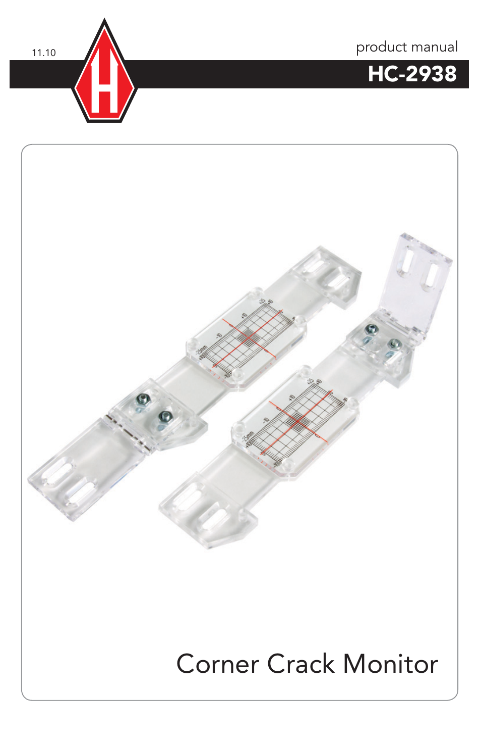 Humboldt HC-2938 Corner Crack Monitor User Manual | 4 pages