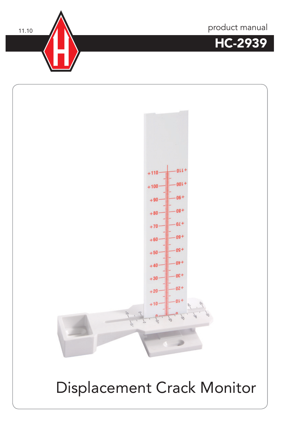 Humboldt HC-2939 Displacement Crack Monitor User Manual | 4 pages