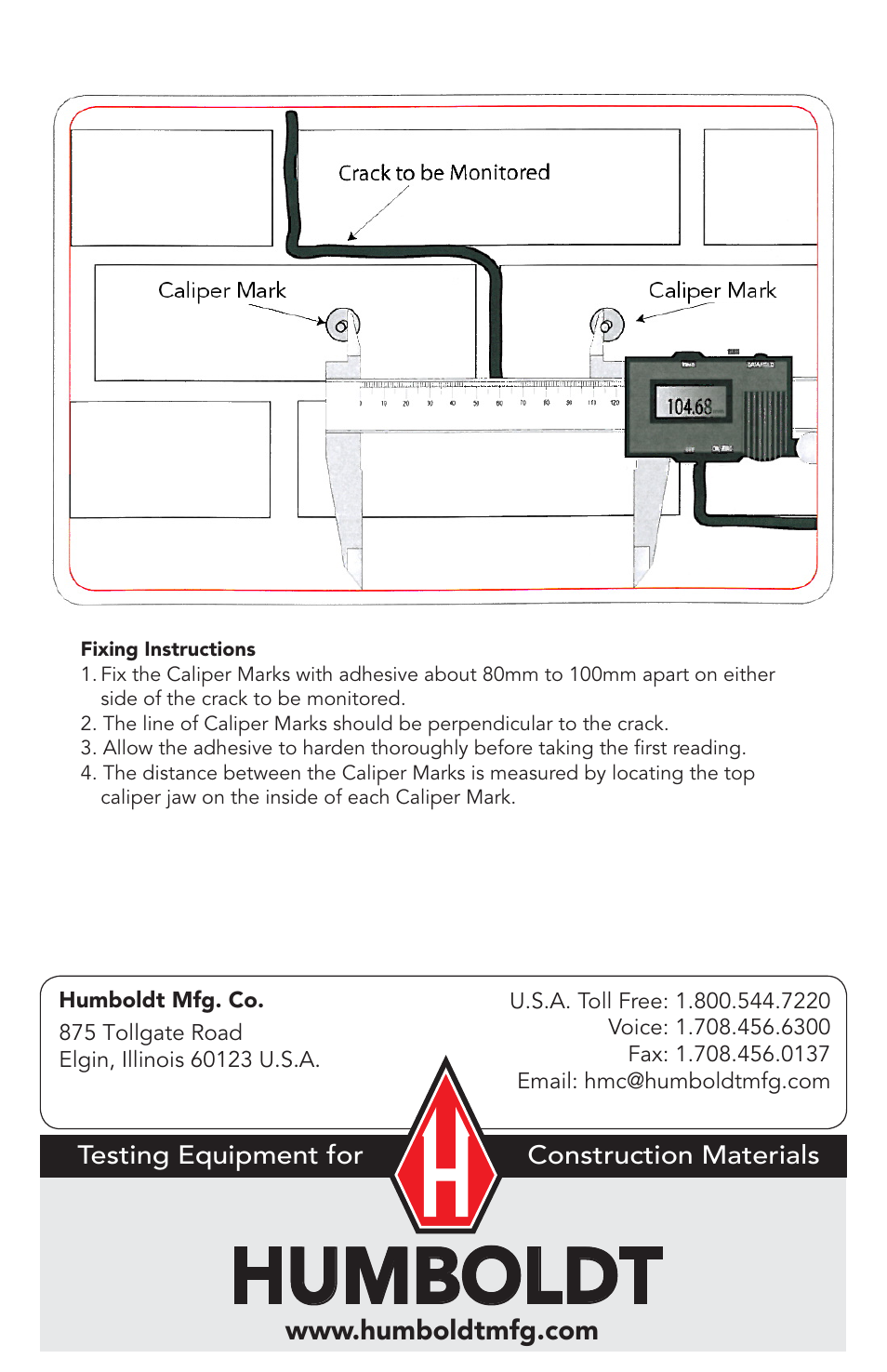 Humboldt | Humboldt HC-2943 Caliper Marks User Manual | Page 4 / 4