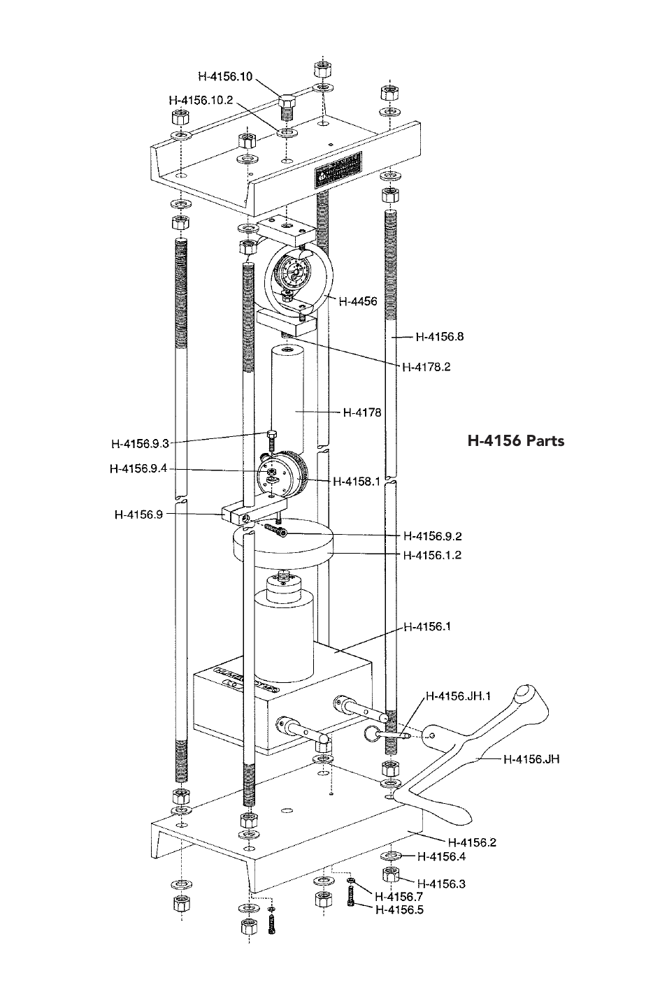 Humboldt H-4156 Mechanical Loading Press for CBR User Manual | Page 5 / 8