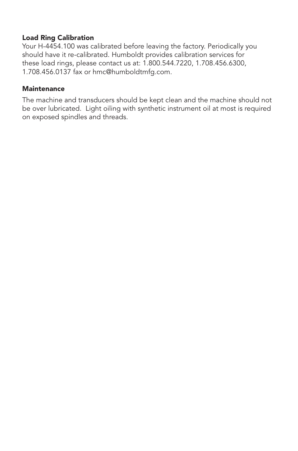 Humboldt H-4156M CBR-Specific Load Frame User Manual | Page 6 / 8