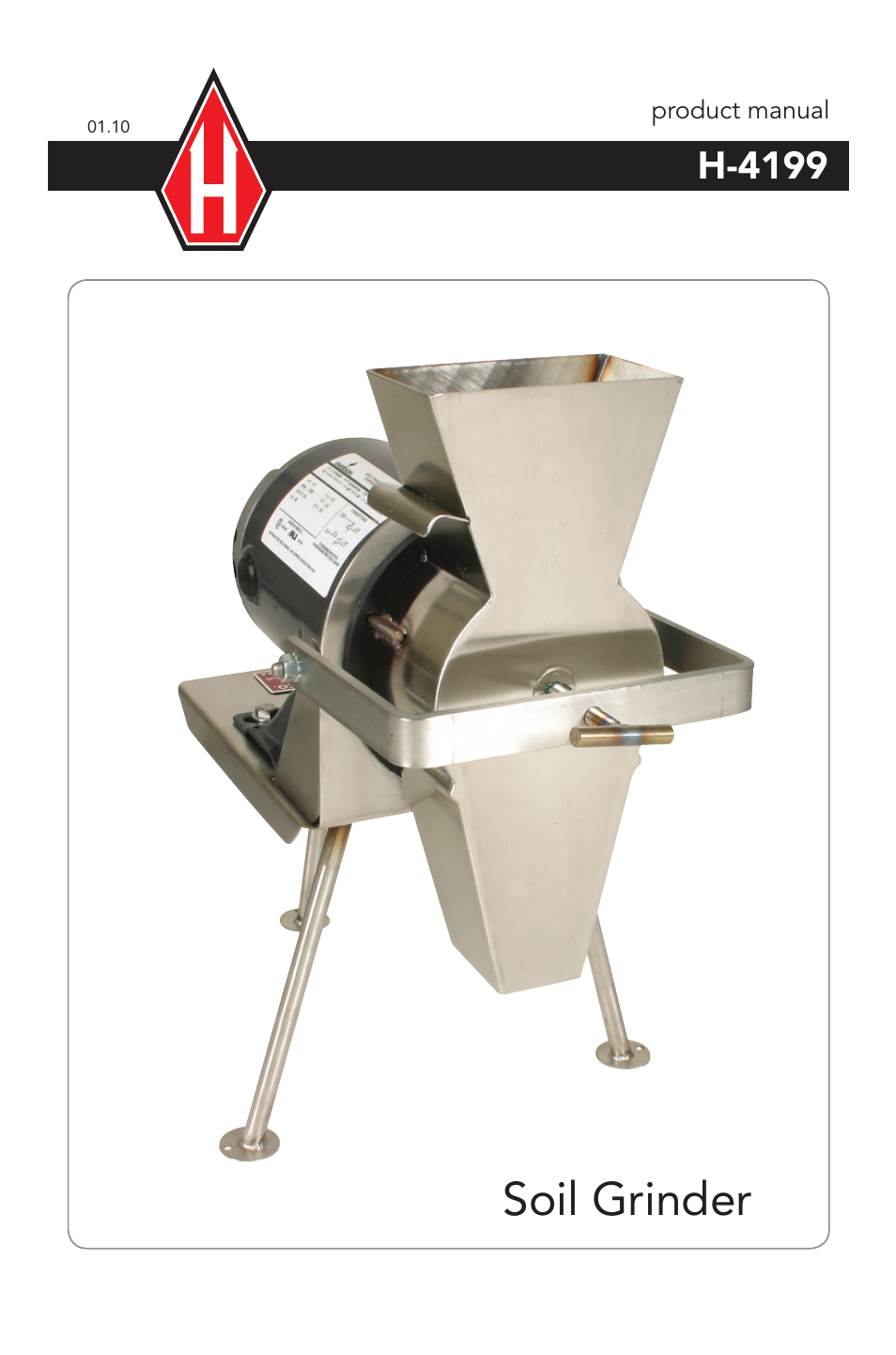 Humboldt H-4199 Soil Grinder User Manual | 4 pages