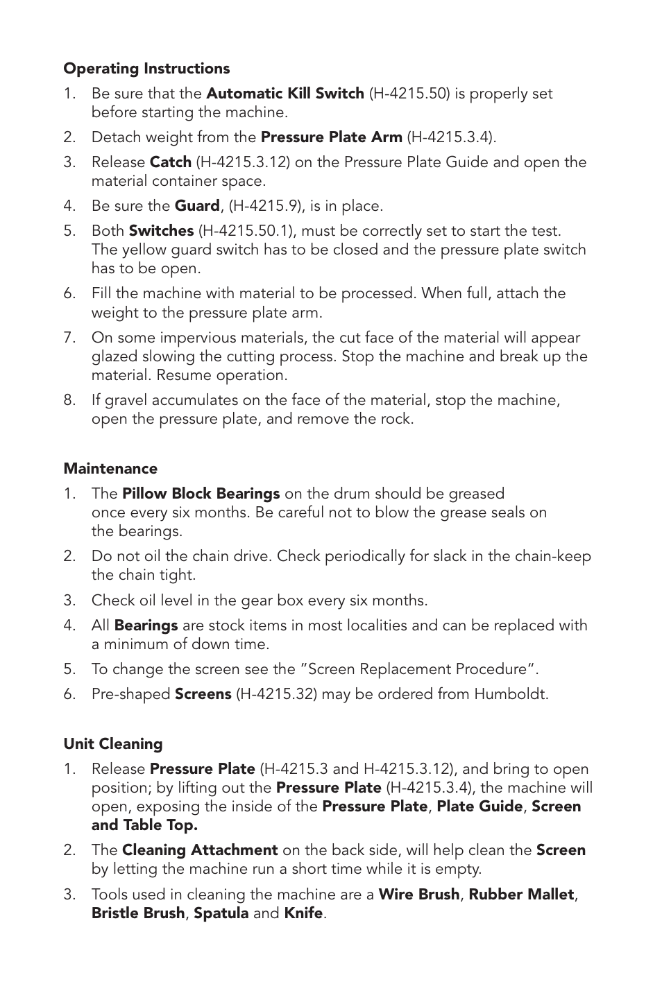 Humboldt H-4215 Rapid Soil Processor User Manual | Page 3 / 7