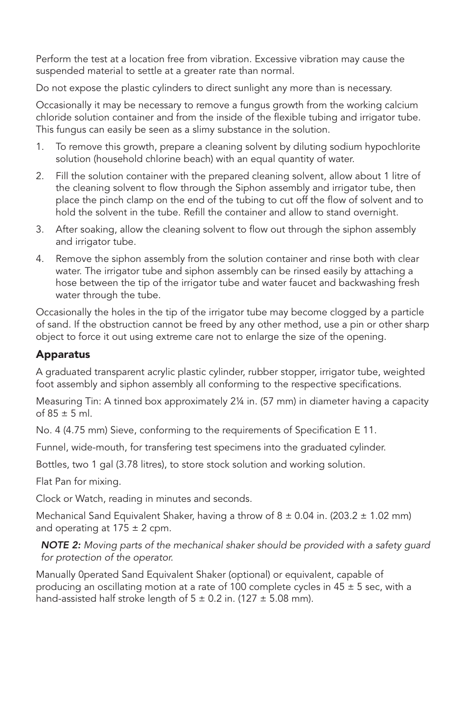 Humboldt H-4340 Sand Equivalent Test Set with Case User Manual | Page 4 / 12