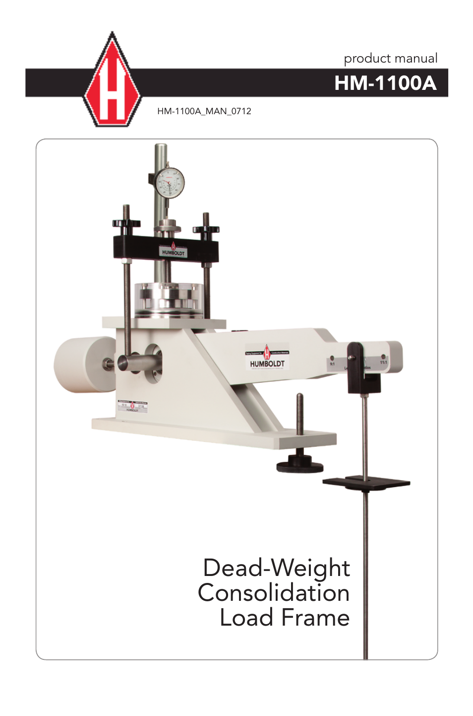 Humboldt HM-1100A Dead-Weight Consolidation Load Frame User Manual | 8 pages