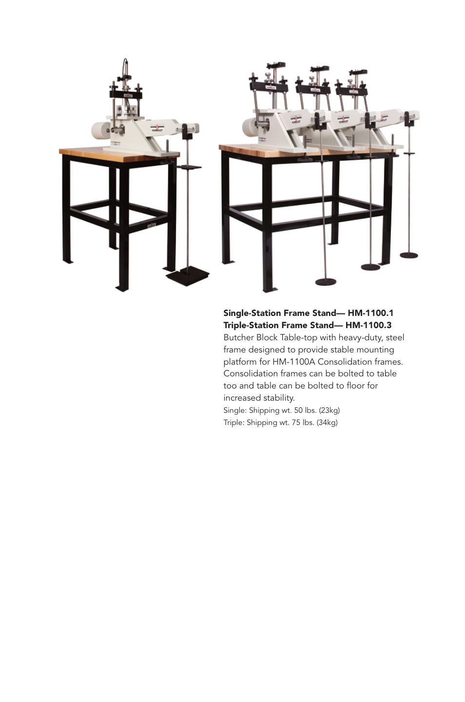 Humboldt HM-1100A Dead-Weight Consolidation Load Frame User Manual | Page 7 / 8