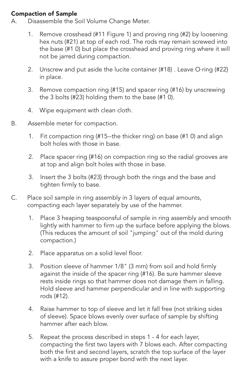 Humboldt HM-2415 Soil Volume Change Meter (PVC) User Manual | Page 3 / 12