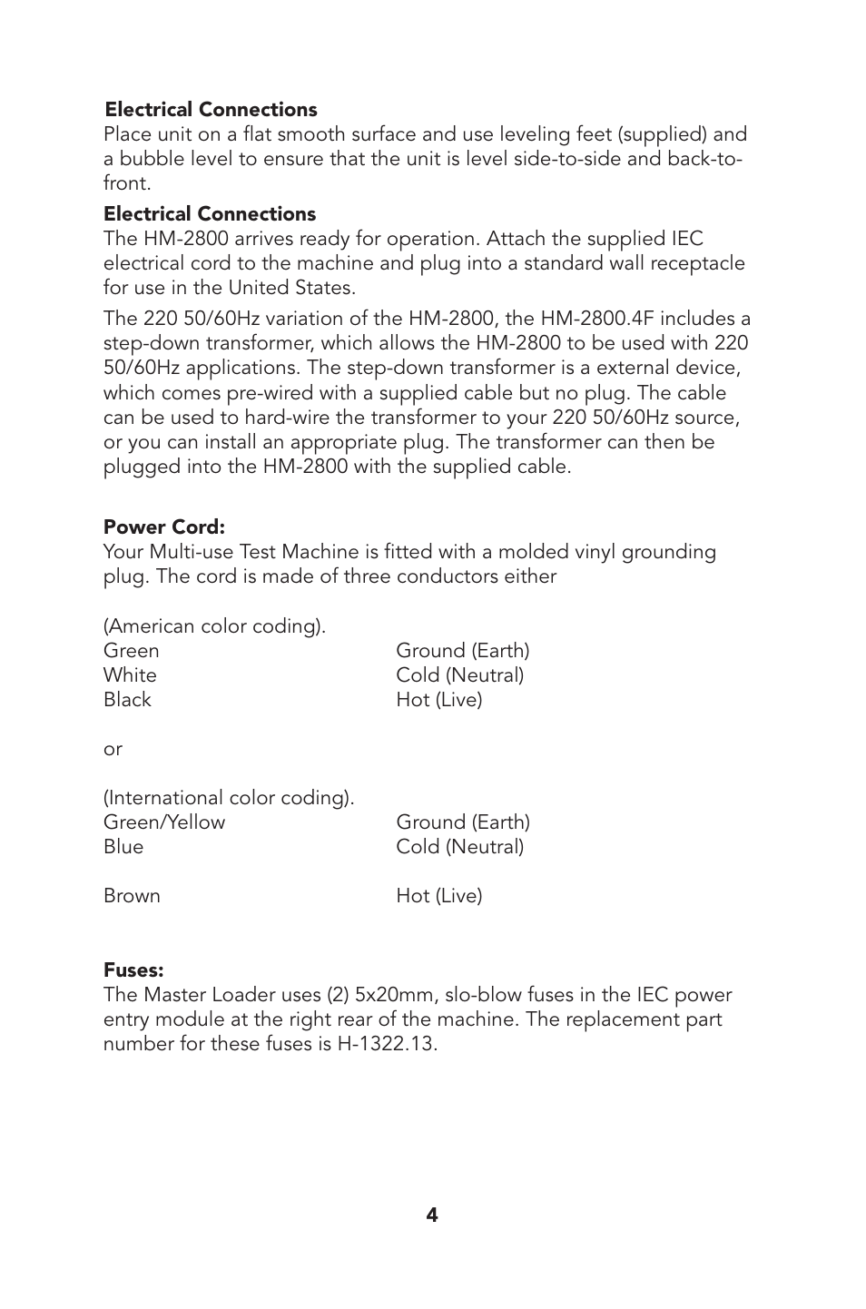 Humboldt HM-2800 Multi-Speed Load Frame User Manual | Page 5 / 12