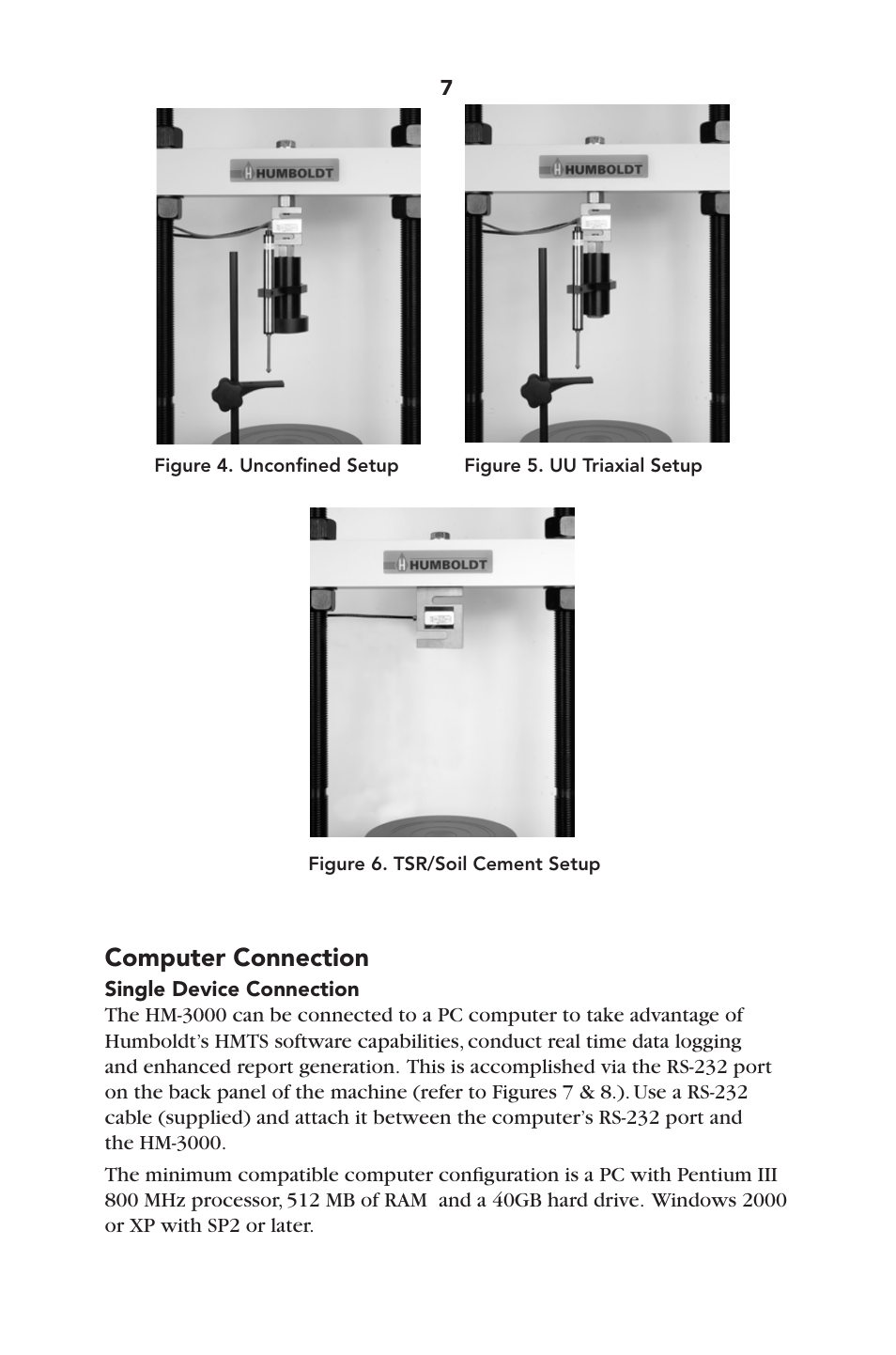 Computer connection | Humboldt HM-3000.3F Digital MasterLoader User Manual | Page 10 / 40