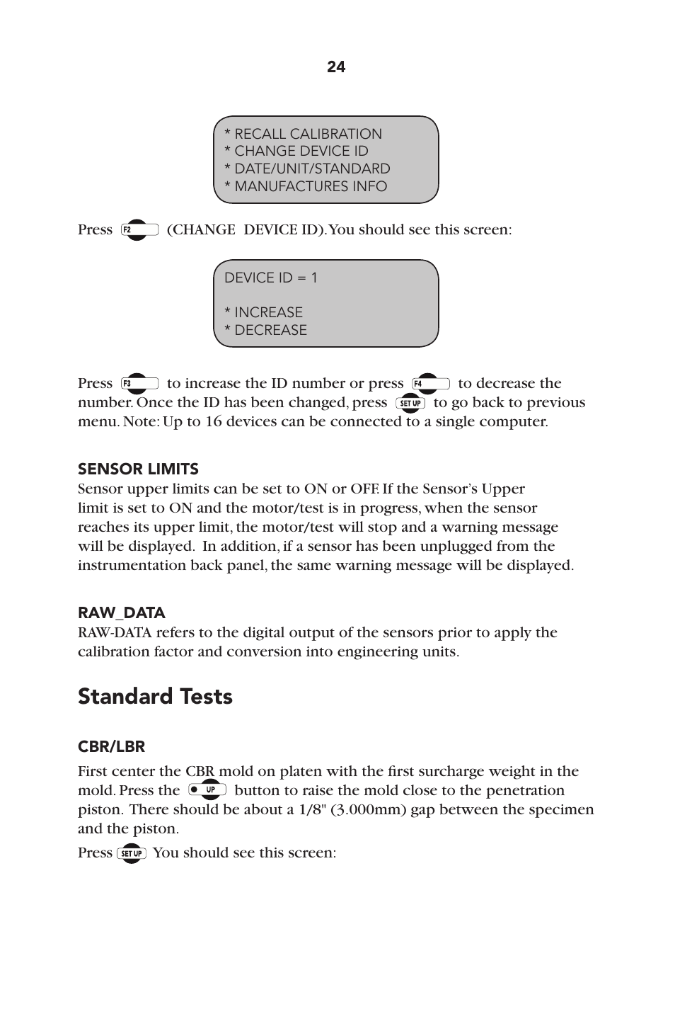 Standard tests | Humboldt HM-3000.3F Digital MasterLoader User Manual | Page 27 / 40