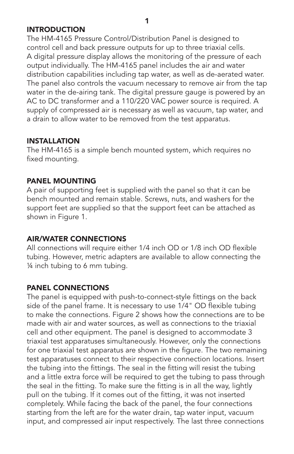 Humboldt HM-4165 3-Cell Manual Control Panel User Manual | Page 3 / 16