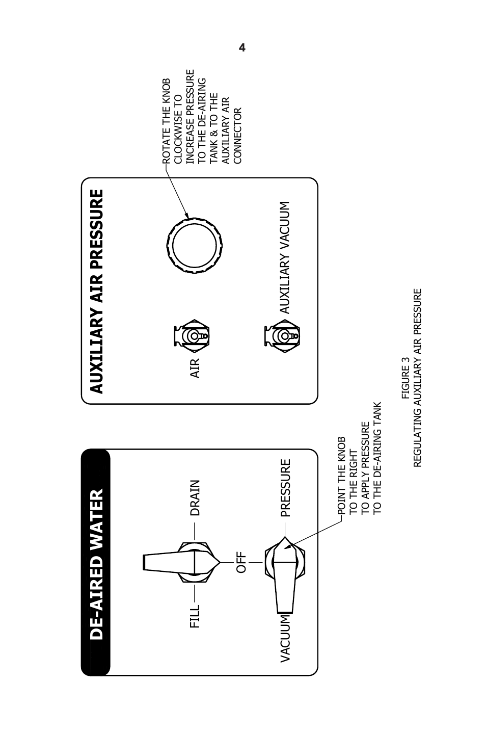 Auxiliary air pressu re, De-aired water | Humboldt HM-4187A De-Airing Tank User Manual | Page 6 / 8