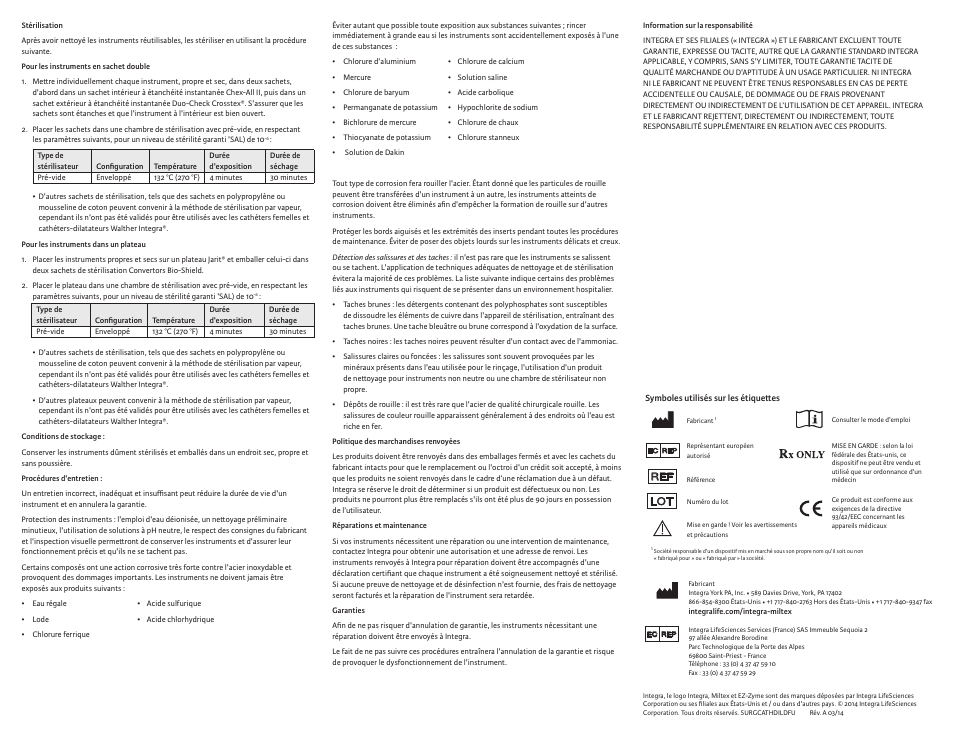 Integra LifeSciences Catheters, Female and Catheter-Dilators, Walther User Manual | Page 6 / 12