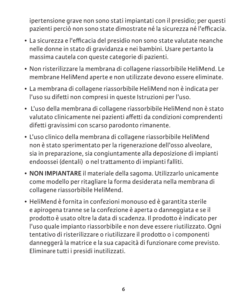 Integra LifeSciences Collagen Membrane, HeliMend  User Manual | Page 49 / 65